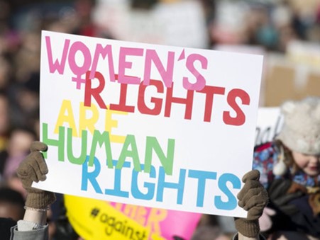 Womens rights placard